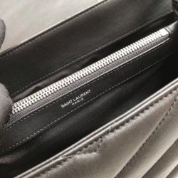 Replica Busta grande YSL Saint Laurent Classic in argento Outlet Busta grande YSL Saint Laurent Classic in argento imitazioni perfette