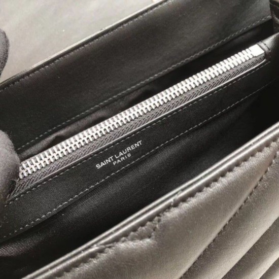 Replica Busta grande YSL Saint Laurent Classic in argento Outlet Busta grande YSL Saint Laurent Classic in argento imitazioni perfette