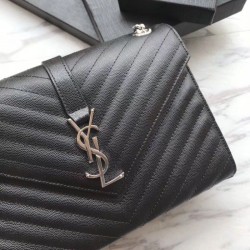 Replica YSL Saint Laurent Piccola Busta Borsa Grain Hardware argentato in rilievo Outlet YSL Saint Laurent Piccola Busta Borsa Grain Hardware argentato in rilievo imitazioni perfette
