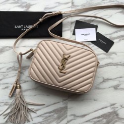 Replica YSL Saint Laurent Medium LouLou Chain Borsa Matelasse Albicocca in pelle Outlet YSL Saint Laurent Medium LouLou Chain Borsa Matelasse Albicocca in pelle imitazioni perfette