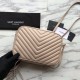 Replica YSL Saint Laurent Medium LouLou Chain Borsa Matelasse Albicocca in pelle Outlet YSL Saint Laurent Medium LouLou Chain Borsa Matelasse Albicocca in pelle imitazioni perfette