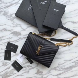 YSL Saint Laurent Piccola Busta Borsa Replica Grain Hardware dorato goffrato imitazioni perfette