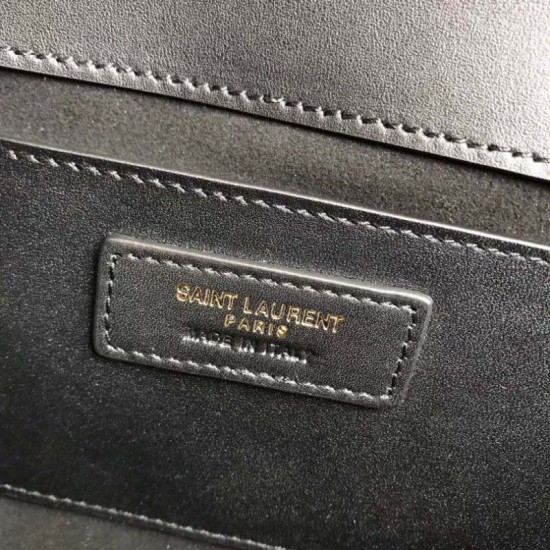 Imitazione Portafoglio YSL Saint Laurent Classic Monogram in pelle liscia nera imitazioni perfette