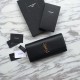 Imitazione Portafoglio YSL Saint Laurent Classic Monogram in pelle liscia nera imitazioni perfette