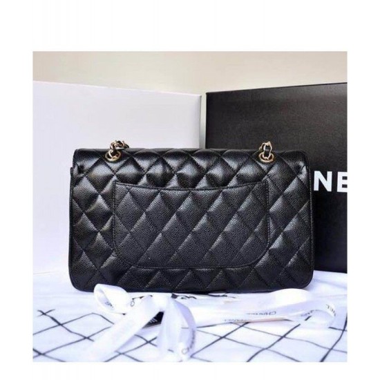 Classic Flap Originale pelle Caviar Jumbo Borse A58600 Y07352 nero imitazioni perfette