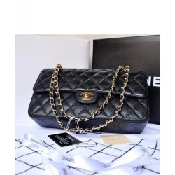 Classic Flap Originale pelle Caviar Jumbo Borse A58600 Y07352 nero Classic Flap Originale pelle Caviar Jumbo Borse A58600 Y07352 nero