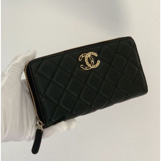 Dupe Portafoglio in metallo dorato in pelle di vitello AP1899 nero imitazioni perfette Replica Portafoglio in metallo dorato in pelle di vitello AP1899 nero Griffate