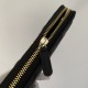 Dupe Portafoglio in metallo dorato in pelle di vitello AP1899 nero imitazioni perfette Replica Portafoglio in metallo dorato in pelle di vitello AP1899 nero Griffate