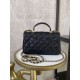 Dupe Mini Borsa con Patta in Pelle di Vitello Granata con Manico Superiore AS2431 Nero imitazioni perfette Replica Mini Borsa con Patta in Pelle di Vitello Granata con Manico Superiore AS2431 Nero Griffate