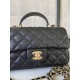 Dupe Mini Borsa con Patta in Pelle di Vitello Granata con Manico Superiore AS2431 Nero imitazioni perfette Replica Mini Borsa con Patta in Pelle di Vitello Granata con Manico Superiore AS2431 Nero Griffate