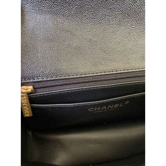Dupe Mini Borsa con Patta in Pelle di Vitello Granata con Manico Superiore AS2431 Nero imitazioni perfette Replica Mini Borsa con Patta in Pelle di Vitello Granata con Manico Superiore AS2431 Nero Griffate