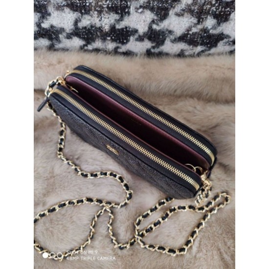 Dupe Borsa con pattina A82972 Nera imitazioni perfette Replica Borsa con pattina A82972 Nera Griffate