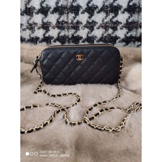 Dupe Borsa con pattina A82972 Nera imitazioni perfette Replica Borsa con pattina A82972 Nera Griffate