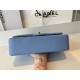 Replica Borsa con patta classica A1112 Hardware in oro blu Griffate