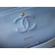 Replica Borsa con patta classica A1112 Hardware in oro blu Griffate