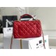 Dupe Mini Borsa con Patta in Pelle di Vitello Granata con Manico Superiore AS2431 Rosso imitazioni perfette Replica Mini Borsa con Patta in Pelle di Vitello Granata con Manico Superiore AS2431 Rosso Griffate
