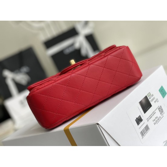 Dupe Mini Borsa con Patta in Pelle di Vitello Granata con Manico Superiore AS2431 Rosso imitazioni perfette Replica Mini Borsa con Patta in Pelle di Vitello Granata con Manico Superiore AS2431 Rosso Griffate