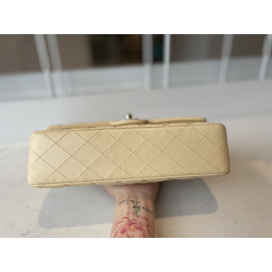 Dupe Borsa classica con patta A1112 Hardware in oro albicocca imitazioni perfette Replica Borsa classica con patta A1112 Hardware in oro albicocca Griffate