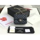 Dupe Mini borsa a tracolla classica con patta A1115 Hardware nero argento imitazioni perfette Replica Mini borsa a tracolla classica con patta A1115 Hardware nero argento Griffate