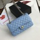 Dupe Borsa classica con patta A1112 Hardware oro blu cielo imitazioni perfette Replica Borsa classica con patta A1112 Hardware oro blu cielo Griffate