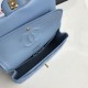 Dupe Borsa classica con patta A1112 Hardware oro blu cielo imitazioni perfette Replica Borsa classica con patta A1112 Hardware oro blu cielo Griffate