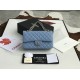 Dupe Borsa classica con patta A1112 Hardware oro blu cielo imitazioni perfette Replica Borsa classica con patta A1112 Hardware oro blu cielo Griffate