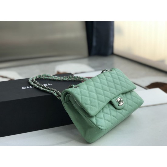 Dupe Imitazioni borse griffate Classica In Pelle Di Vitello Grana A1112 Verde Chiaro imitazioni perfette Replica borse griffate Classica In Pelle Di Vitello Grana A1112 Verde Chiaro Griffate