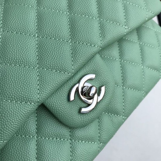 Dupe Imitazioni borse griffate Classica In Pelle Di Vitello Grana A1112 Verde Chiaro imitazioni perfette Replica borse griffate Classica In Pelle Di Vitello Grana A1112 Verde Chiaro Griffate