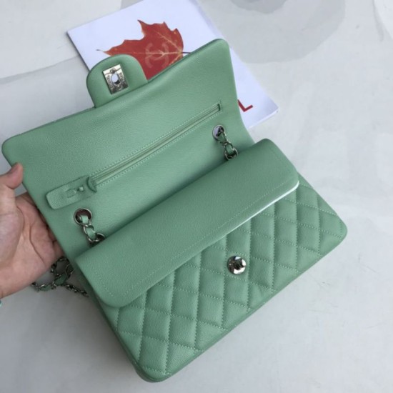 Dupe Imitazioni borse griffate Classica In Pelle Di Vitello Grana A1112 Verde Chiaro imitazioni perfette Replica borse griffate Classica In Pelle Di Vitello Grana A1112 Verde Chiaro Griffate