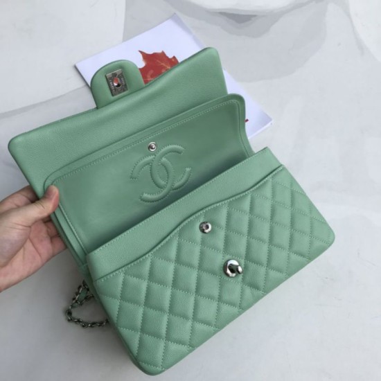Dupe Imitazioni borse griffate Classica In Pelle Di Vitello Grana A1112 Verde Chiaro imitazioni perfette Replica borse griffate Classica In Pelle Di Vitello Grana A1112 Verde Chiaro Griffate