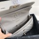 Dupe Borsa con patta classica in pelle di vitello granulata A1112 Grigio imitazioni perfette Replica Borsa con patta classica in pelle di vitello granulata A1112 Grigio Griffate