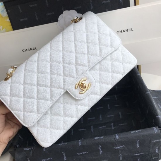Dupe Borsa classica con pattina in pelle di vitello granato A1112 Bianco imitazioni perfette Replica Borsa classica con pattina in pelle di vitello granato A1112 Bianco Griffate