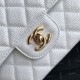 Dupe Borsa classica con pattina in pelle di vitello granato A1112 Bianco imitazioni perfette Replica Borsa classica con pattina in pelle di vitello granato A1112 Bianco Griffate