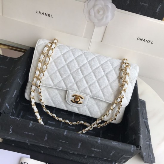 Dupe Borsa classica con pattina in pelle di vitello granato A1112 Bianco imitazioni perfette Replica Borsa classica con pattina in pelle di vitello granato A1112 Bianco Griffate
