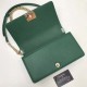 Riproduzione Fedele Le Boy Medium Borsa in pelle vellutata Classic Flap verde imitazioni Replica Alta Qualità Le Boy Medium Borsa in pelle vellutata Classic Flap verde