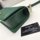 Riproduzione Fedele Le Boy Medium Borsa in pelle vellutata Classic Flap verde imitazioni Replica Alta Qualità Le Boy Medium Borsa in pelle vellutata Classic Flap verde