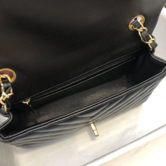 Replica Borsa a patta classica A1116 Hardware in oro nero Outlet Borsa a patta classica A1116 Hardware in oro nero imitazioni perfette