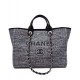 Replica Alta Qualità Dettagli perfetti Canvas Large Deauville Tote A66942 Grigio