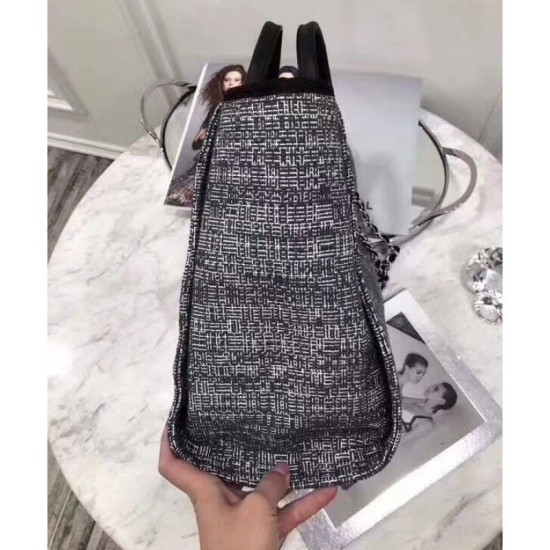 Replica Alta Qualità Dettagli perfetti Canvas Large Deauville Tote A66942 Grigio