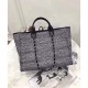 Replica Alta Qualità Dettagli perfetti Canvas Large Deauville Tote A66942 Grigio