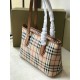 Burberry Borsa Replica per manico in PVC Marrone Dupe Perfetta Cloni Firmate Burberry Borsa Replica per manico in PVC Marrone imitazioni