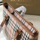 Burberry Borsa Replica per manico in PVC Marrone Dupe Perfetta Cloni Firmate Burberry Borsa Replica per manico in PVC Marrone imitazioni