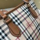 Burberry Borsa Replica per manico in PVC Marrone Dupe Perfetta Cloni Firmate Burberry Borsa Replica per manico in PVC Marrone imitazioni