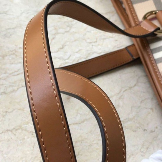 Burberry Borsa Replica per manico in PVC Marrone Dupe Perfetta Cloni Firmate Burberry Borsa Replica per manico in PVC Marrone imitazioni