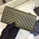 Riproduzione Fedele Alta gamma replica Portafoglio lungo Chevron A31506 verde imitazioni Replica Alta Qualità Alta gamma Portafoglio lungo Chevron A31506 verde