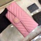Riproduzione Fedele Chevron Long Portafoglio A31506 Pink imitazioni Replica Alta Qualità Chevron Long Portafoglio A31506 Pink