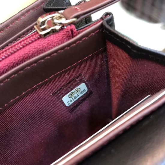 Riproduzione Fedele replica Portafoglio lungo in pelle di agnello trapuntata A31506 imitazioni Replica Alta Qualità Portafoglio lungo in pelle di agnello trapuntata A31506
