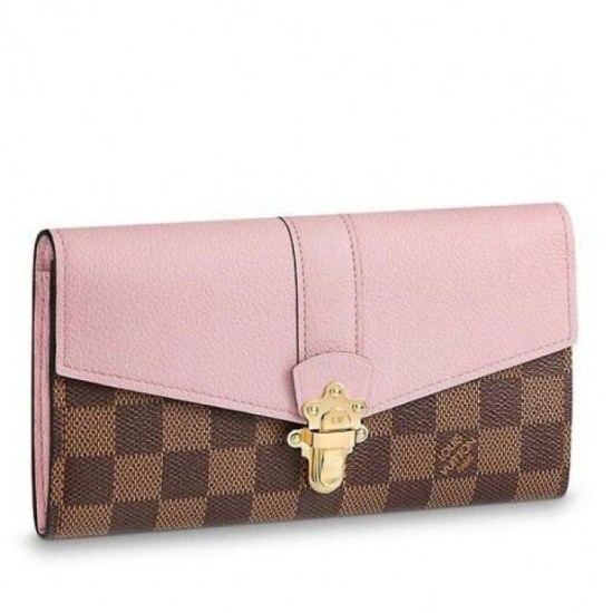 Riproduzione Fedele Dettagli perfetti Clapton Portafoglio Damier Ebene N64447 imitazioni Replica Alta Qualità Dettagli perfetti Clapton Portafoglio Damier Ebene N64447