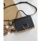 Riproduzione Fedele Mini Vintage Check e Leather D-ring Borse Black imitazioni Replica Alta Qualità Mini Vintage Check e Leather D-ring Borse Black