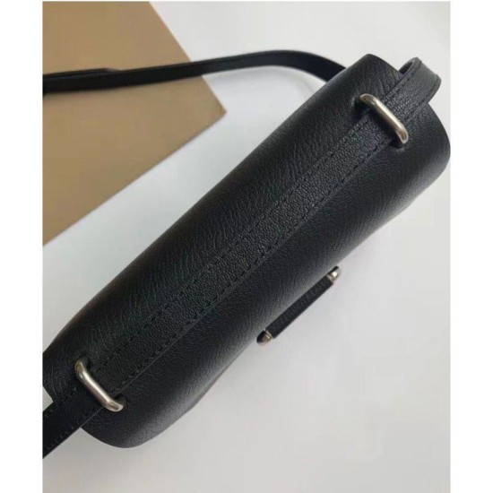 Riproduzione Fedele Mini Vintage Check e Leather D-ring Borse Black imitazioni Replica Alta Qualità Mini Vintage Check e Leather D-ring Borse Black
